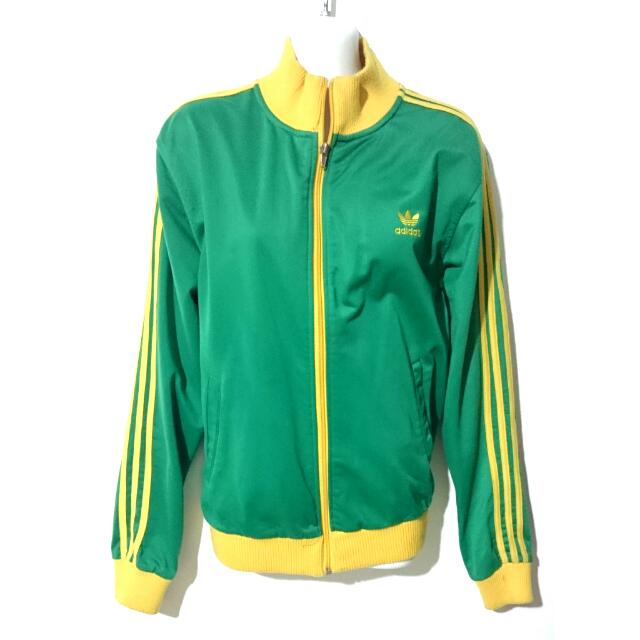 adidas green yellow jacket