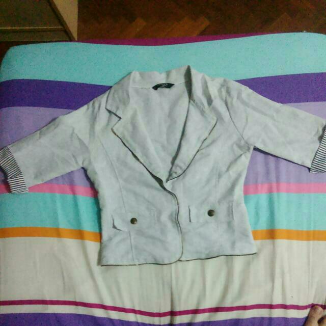Grey Blazer/Jacket, Women's Fashion, Coats, Jackets and Outerwear on Carousell