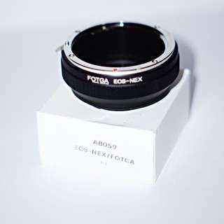 BNIB Canon EF/EF-S lens to Sony Alpha NEX E-mount (EOS-NEX) adapter