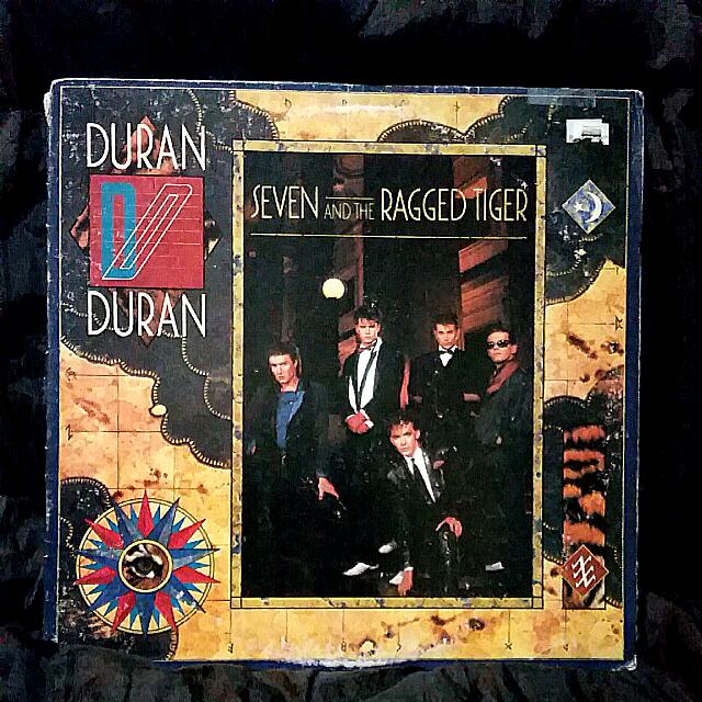 Duran Duran signed vinyl album seven and the Ragged tiger