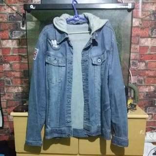 Denim Jacket With Detachable Hoodie