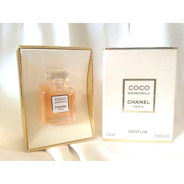 Vintage Chanel Coco Mademoiselle Mini Pure Perfume in Box 1.5 ml 0.05 oz  RARE