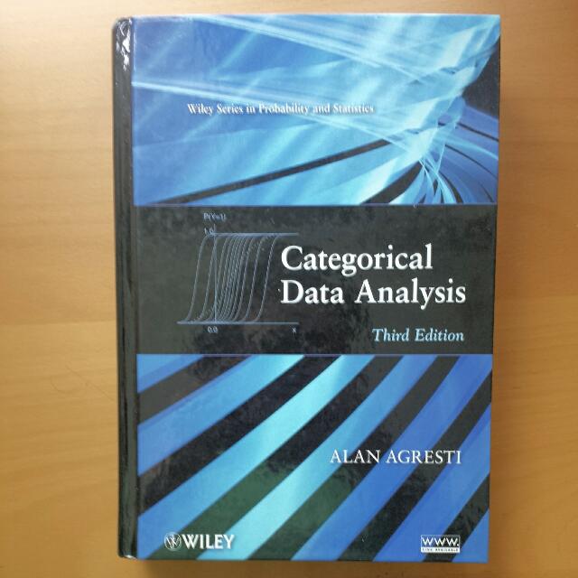 Categorical Data Analysis 3rd Ed Computers Tech Office Business Technology On Carousell