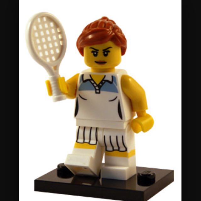 Lego Mini Figure Series 3 Lady Tennis Player 