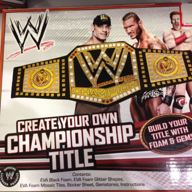 Diy wwe belt clearance