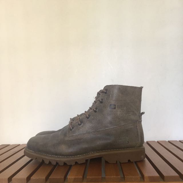 CAT Military Boots Men s Fashion Footwear Boots on Carousell