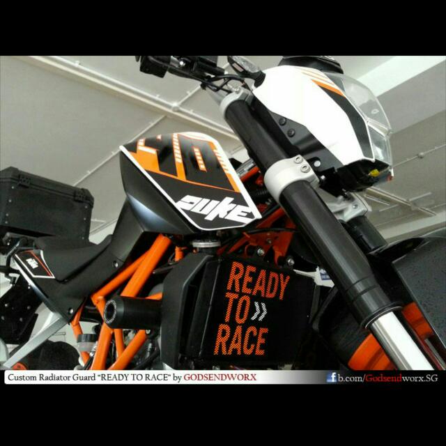 ktm duke 125 radiator guard