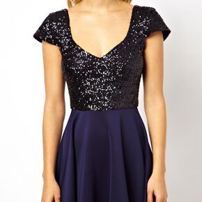 asos sequin top dress