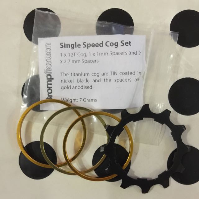 single speed cog set