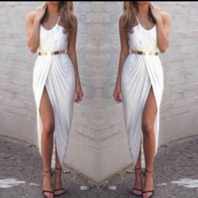 grecian wrap dress