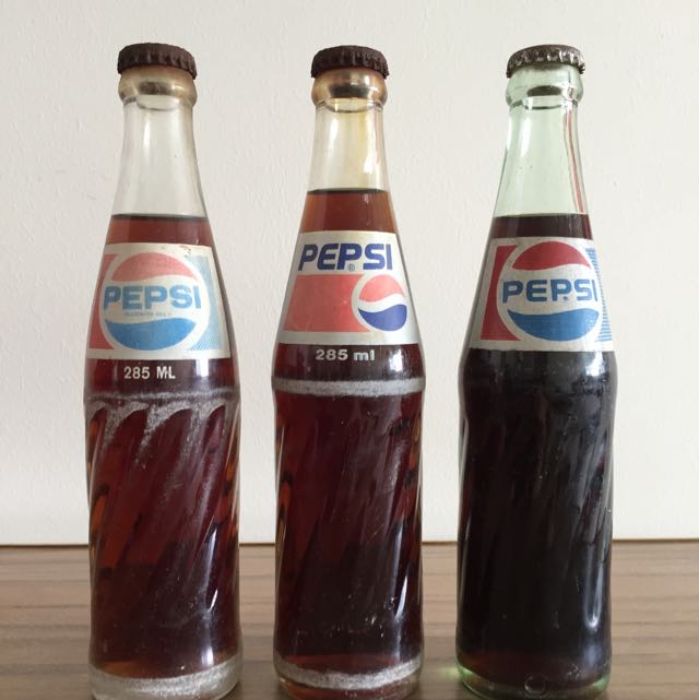 Old pepsi bottles