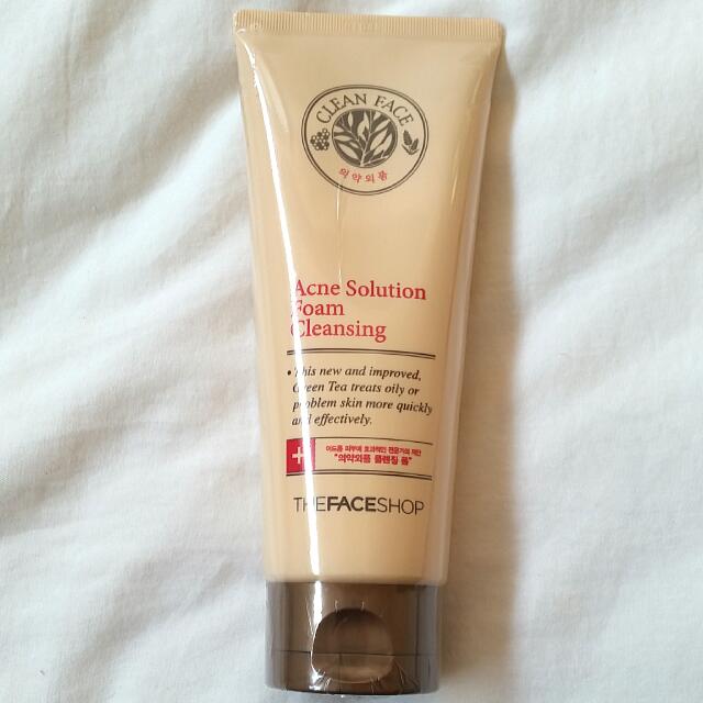 acne solution foam cleansing