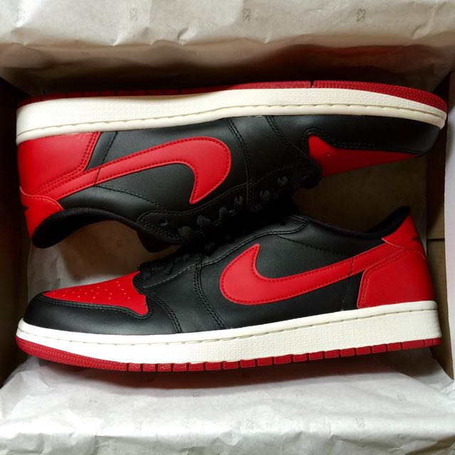 Jordan 1 Breds Low OG (Remastered), Men's Fashion, Footwear, Sneakers