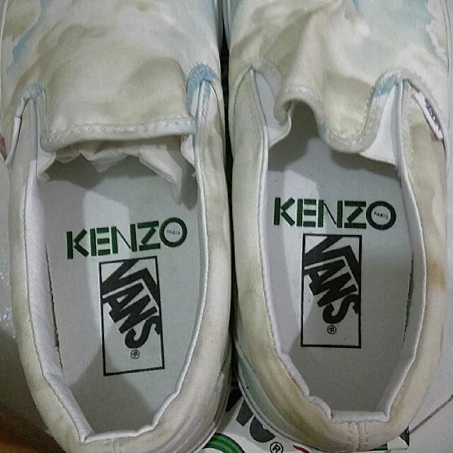 KENZO X VANS Cloud Print Slip on Men s Fashion Footwear