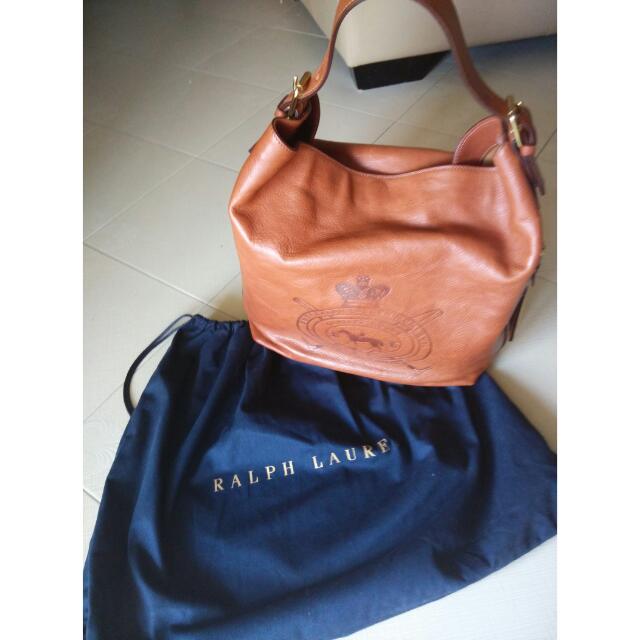Ralph lauren cognac handbag outlet