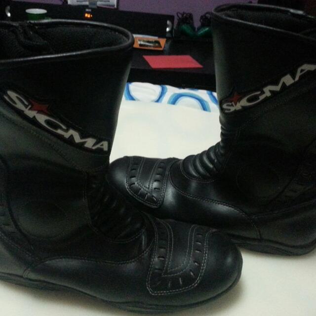 SIGMA Motorcycle Riding Boots Preloved Reserved Cars on Carousell