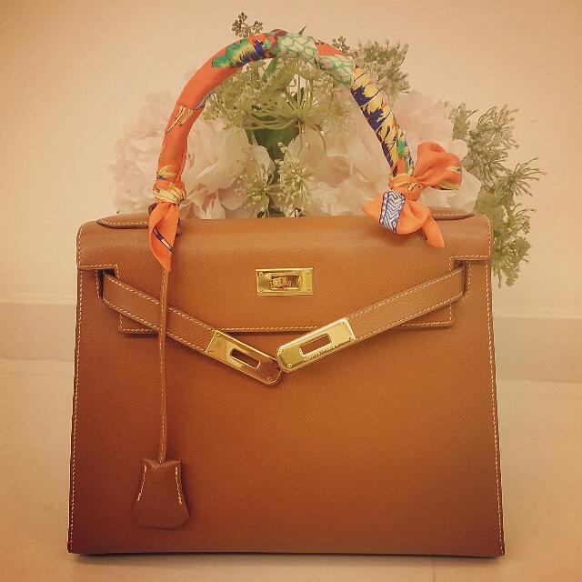 Hermes vintage Kelly 28, Luxury, Bags & Wallets on Carousell