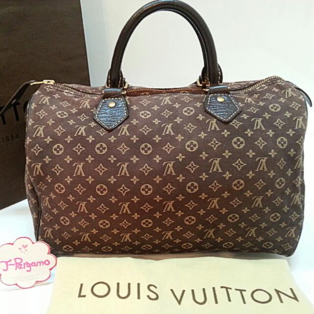 Vintage Louis Vuitton Cream Mini Lin Speedy 30 Bag H3YMTXQ 032823