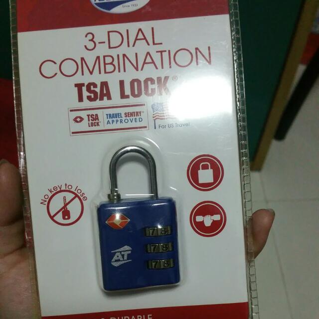 american tourister 3 dial combination tsa lock