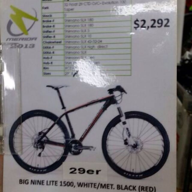 Merida big nine 1500 lite sale