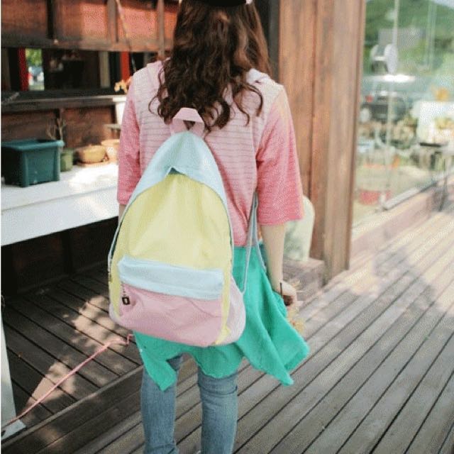 Pastel rainbow sales backpack