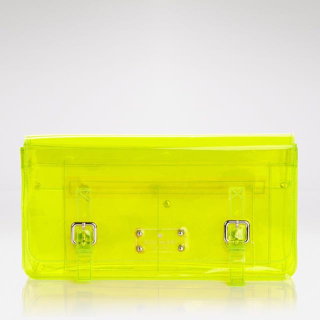 neon green clutch