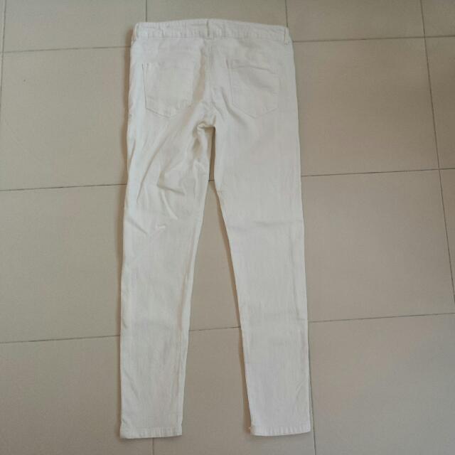 Girls white skinny jeans new arrivals