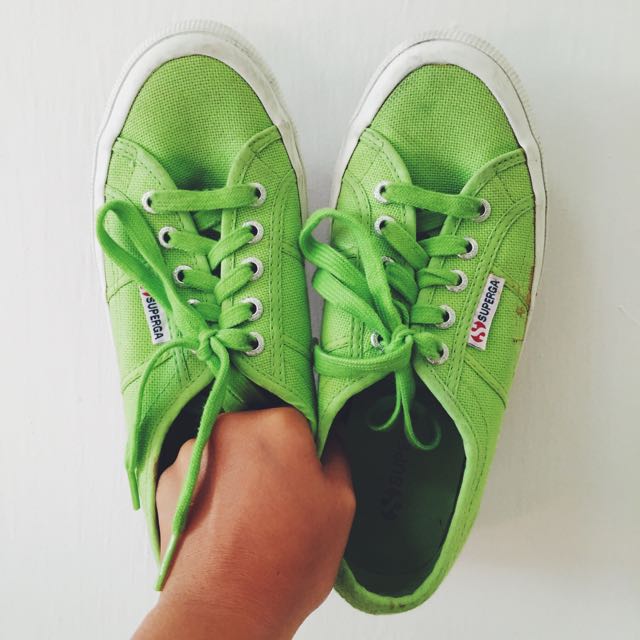 superga lime green