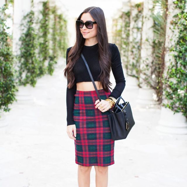 Black pencil store skirt ffa