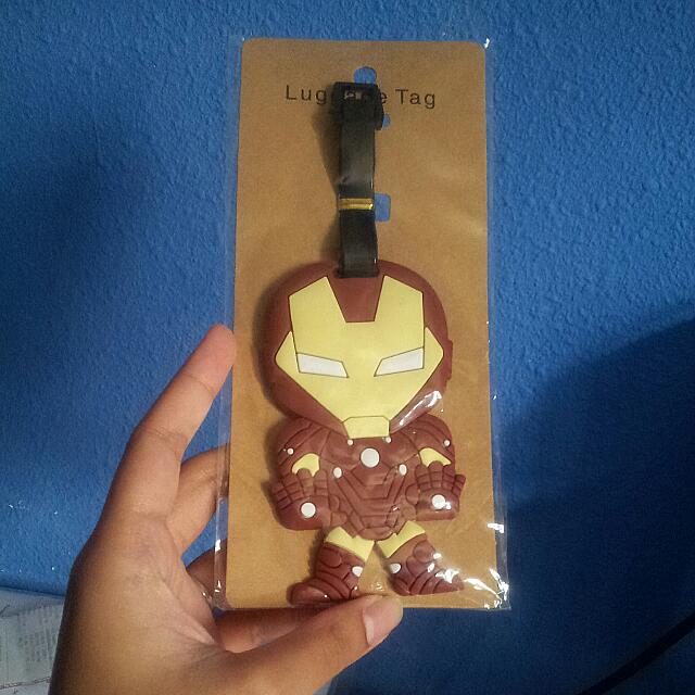 iron man luggage tag