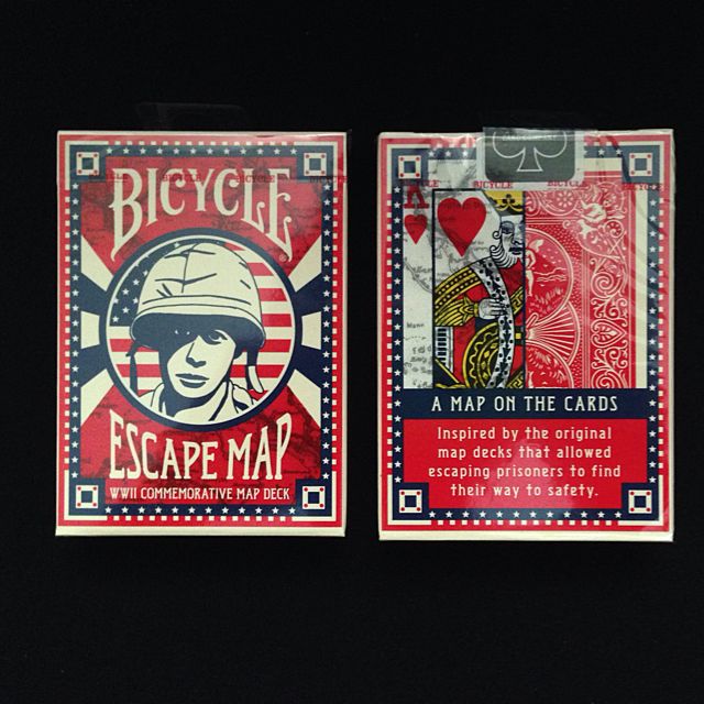 Bicycle escape top map cards