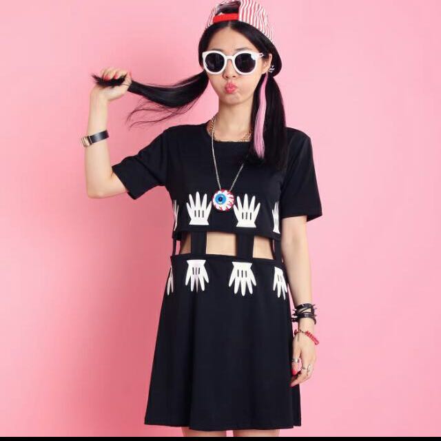 Lazy Oaf Cut Out Mickey Mouse Dress Babies Kids Babies Kids Fashion on Carousell