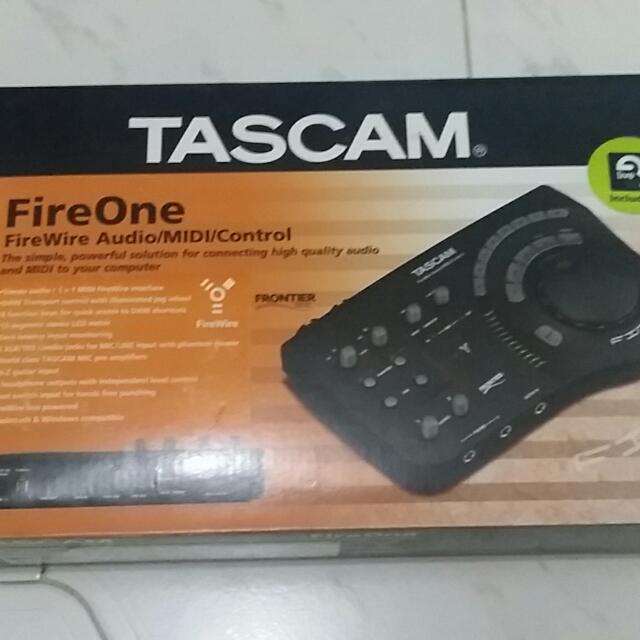 Tascam Fireone FireWire Audio/MIDI Interface