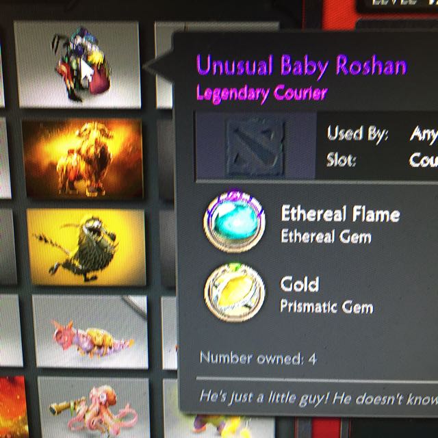 Dota 2 unusual baby roshan hobbies toys toys games on carousell