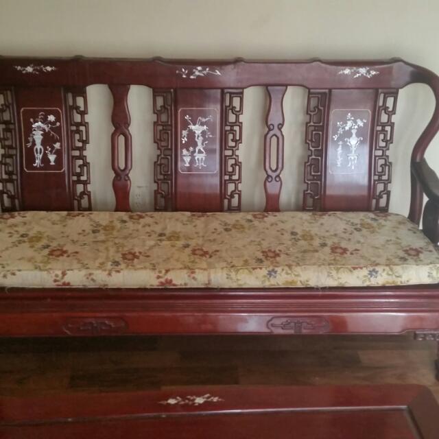 Rosewood Furniture With Mother Of Pearl Inlaid Furniture On Carousell