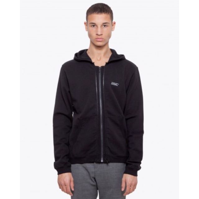 Undercover double zip black hoodie