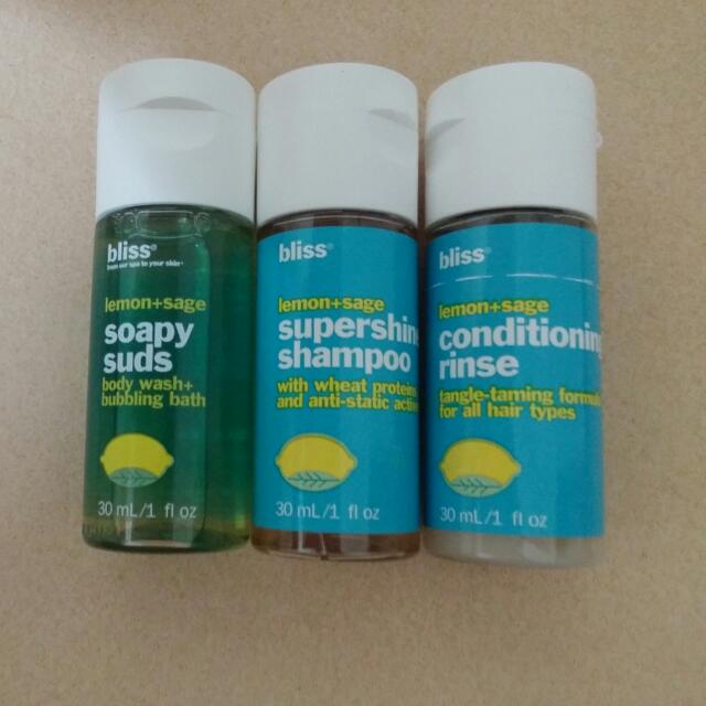 Bliss Body Wash + Shampoo + Conditioner, Beauty & Personal Care, Face
