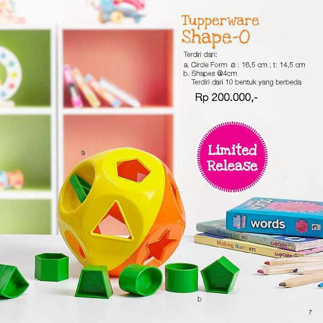 tupperware shape o