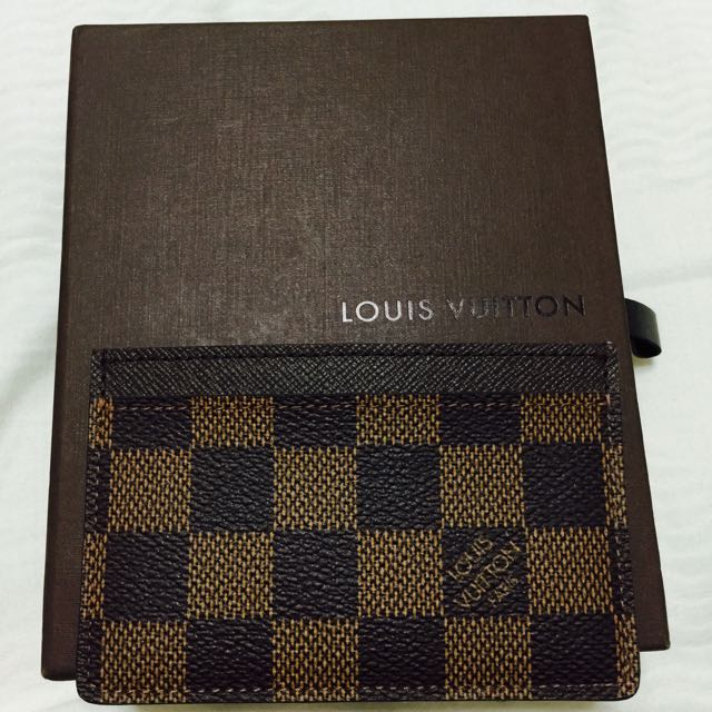 Louis Vuitton Damier Ebene Business Card Holder (SHF-uVymr2)