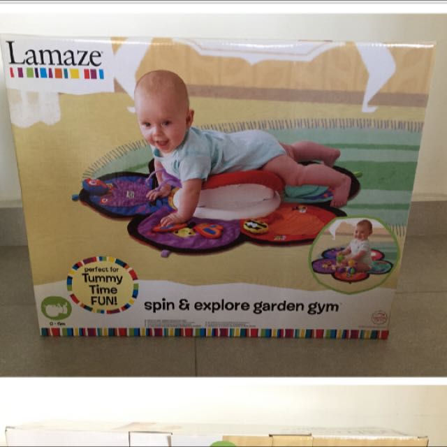 lamaze spin & explore garden gym
