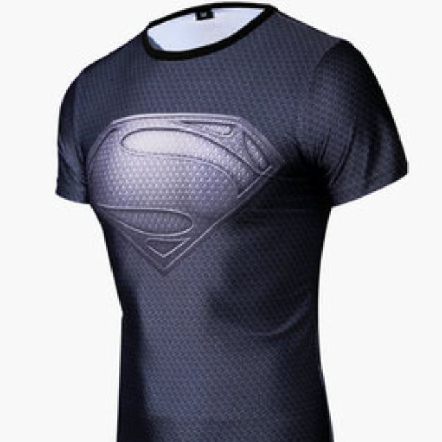 Superman Ti w/UA Logo Compression Shirt / RashGuard - Free Postage, Men's  Fashion, Activewear on Carousell