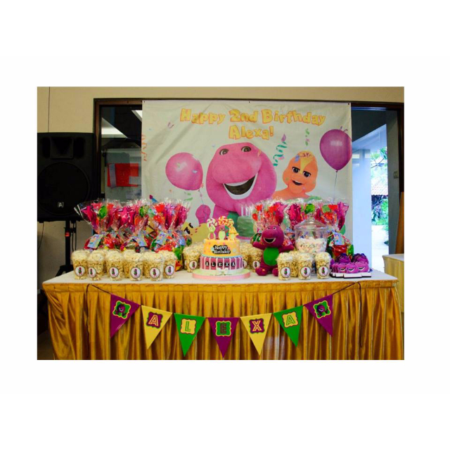 Barney Themed Birthday Party Party Supplies Pls Chat With Us For