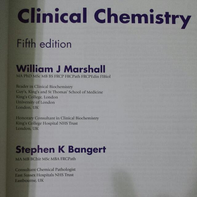 Clinical Chemistry, Hobbies & Toys, Books & Magazines, Textbooks On ...