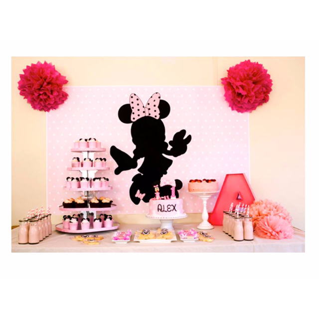 Minnie Mouse Themed Birthday Party Party Supplies Pls Chat With Us For The Detailed Specific Product Listing Price We Have Wide Range Of Stocks Pre Printed Personalized Babies Kids On