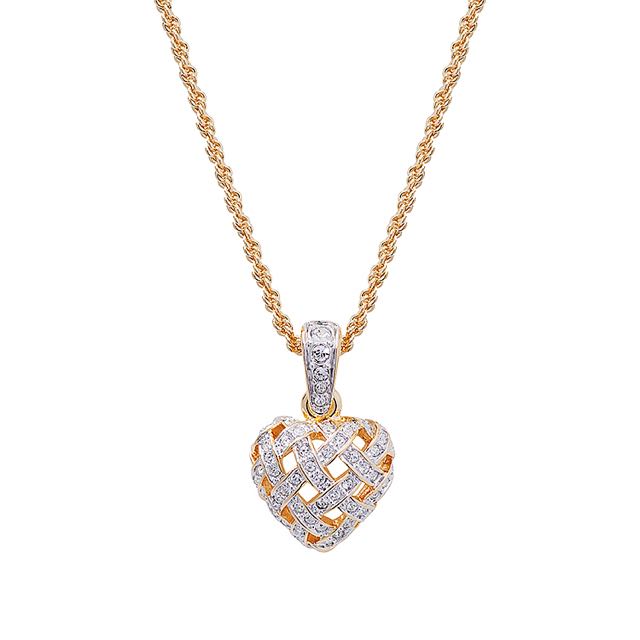 Swarovski Woven Heart Necklace Luxury On Carou - Swarovski Woven Heart Pendant Swarovski Woven Heart Necklace Luxury On Carou - Swarovski Woven Heart Pendant