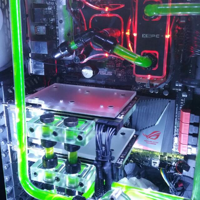 Custom Water Cooling Pc, Computers & Tech, Parts & Accessories