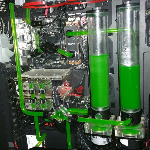 Custom Water Cooling Pc, Computers & Tech, Parts & Accessories