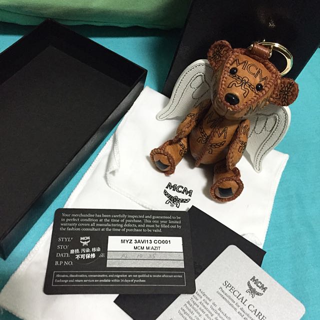 MCM Angel Bear Keychain Luxury on Carousell