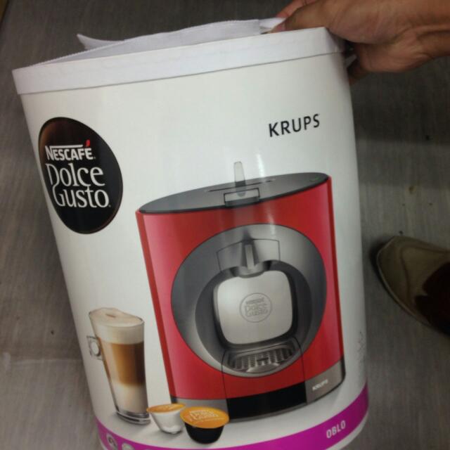 Nescafe Coffee Maker Dolce Gusto Krups Oblo, Furniture & Home Living, Cleaning & Homecare