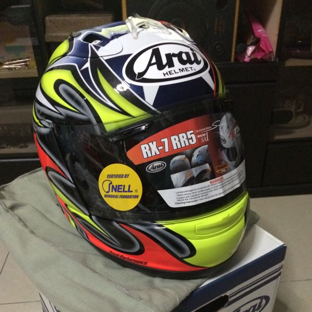 Brand New Arai Rx7 Rr5 Colin Edwards Tribute Car Accessories On Carousell
